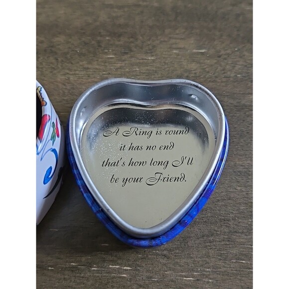 Brighton Jewelry Heart Shaped Empty Tin Collectible Box Keepsake Gift Trinket - Picture 7 of 7